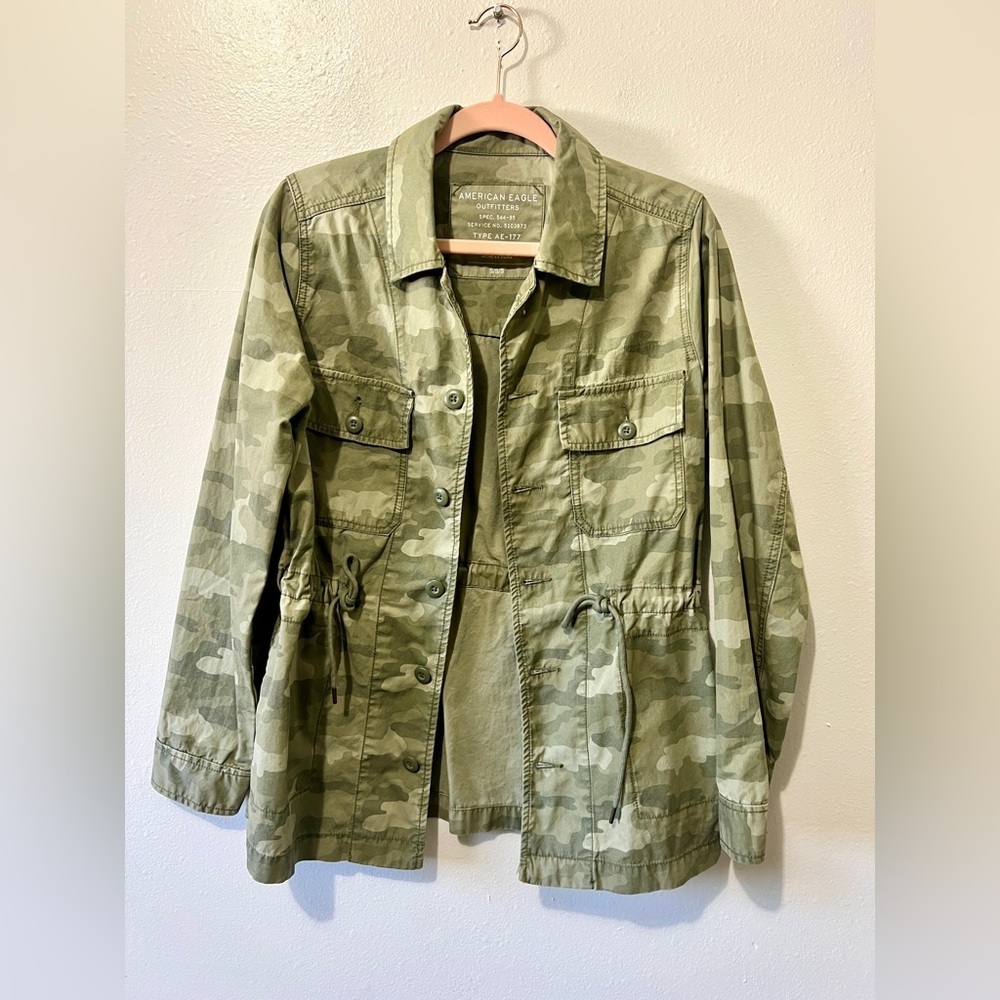 American Eagle Camouflage Utility Military Jacket - Small - Picture 6 of 11